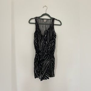 Black and White Romper